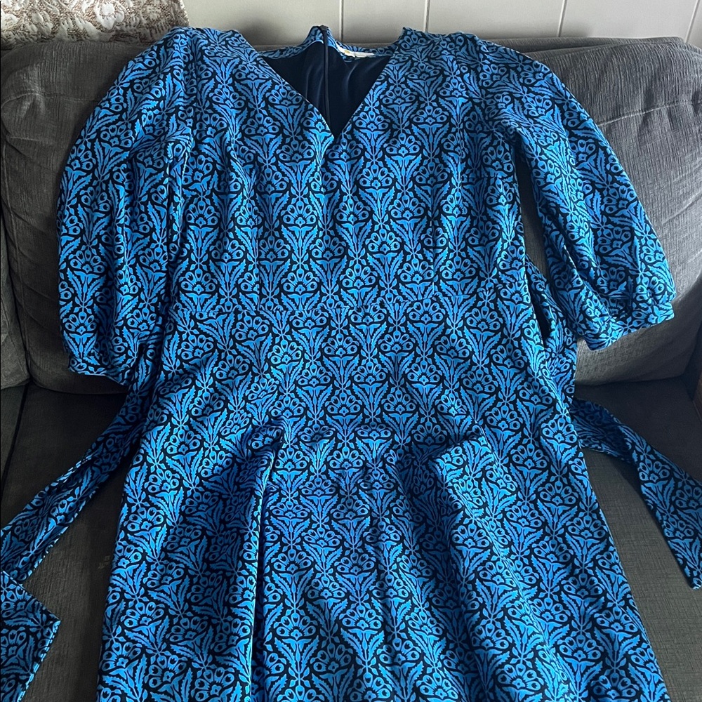 Boden Black and Blue Dress